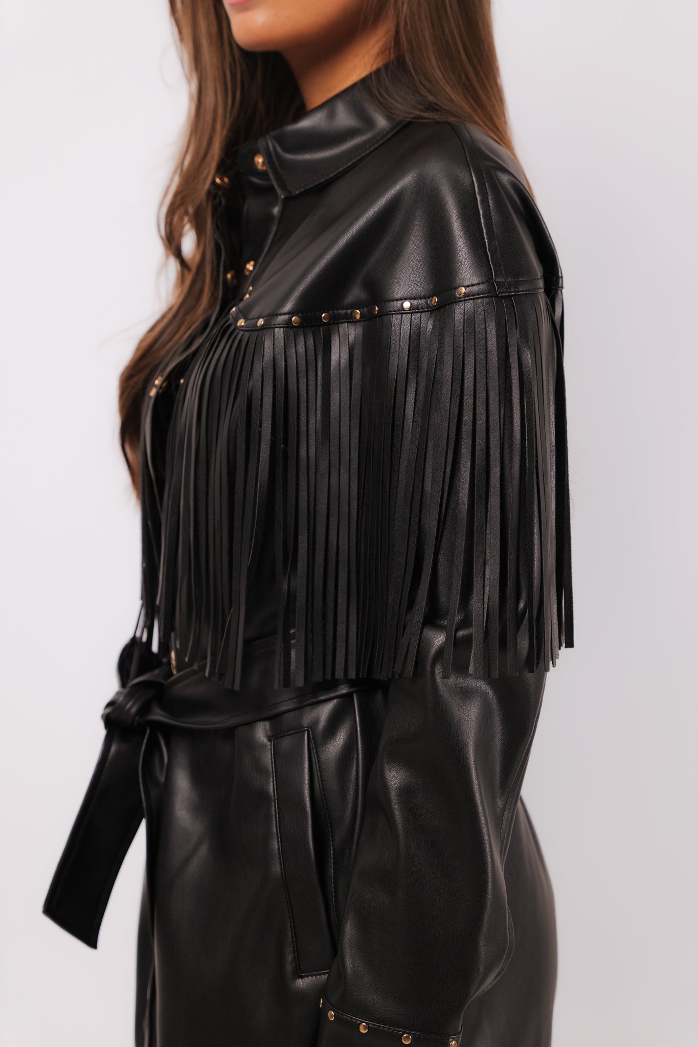 Vestido de Polipele com Cinto