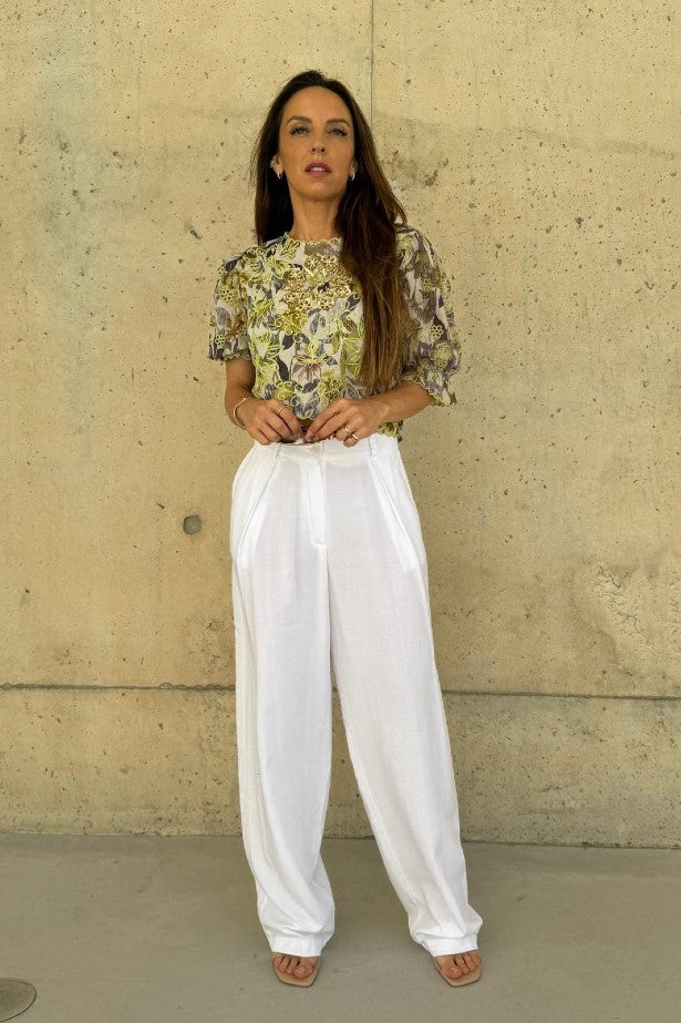 Blusa Estampada com Lantejoulas